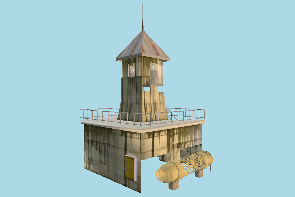 Sci-Fi Building 3d model